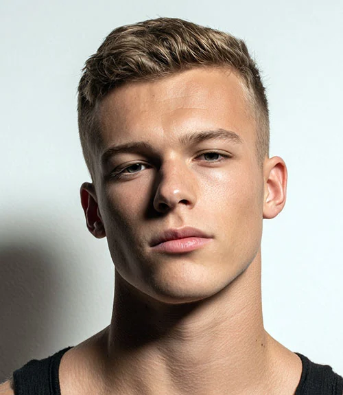 A longer crew cut is a low-maintenance style that blends functionality with rugged masculinity