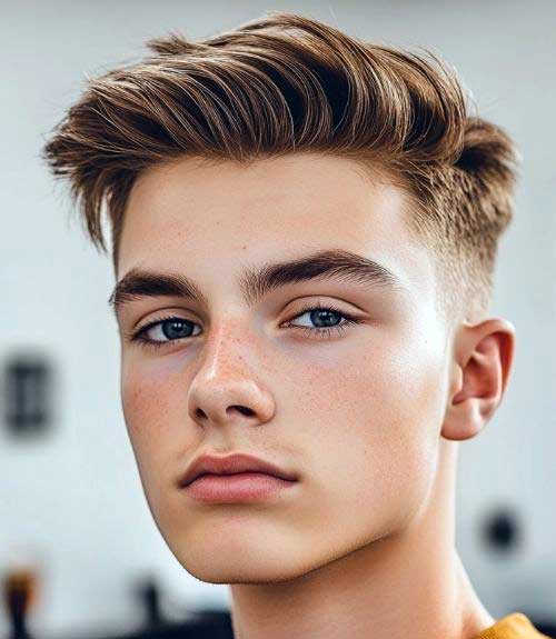 A loose brush over with a mid-taper is soft, subtle, and versatile enough to wear