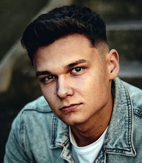 With short sides, the textured quiff is a handsome, confident style that adds height