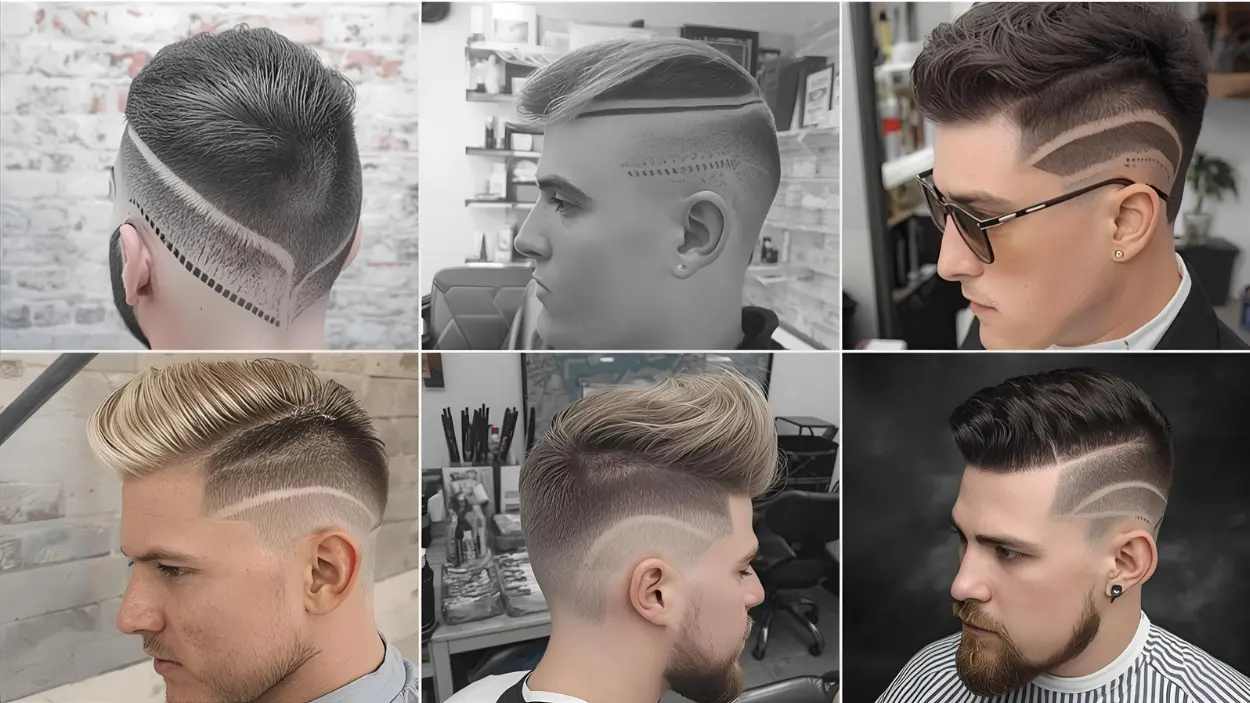 Low Taper Fade with Designs — Lines, Patterns & Art Cuts