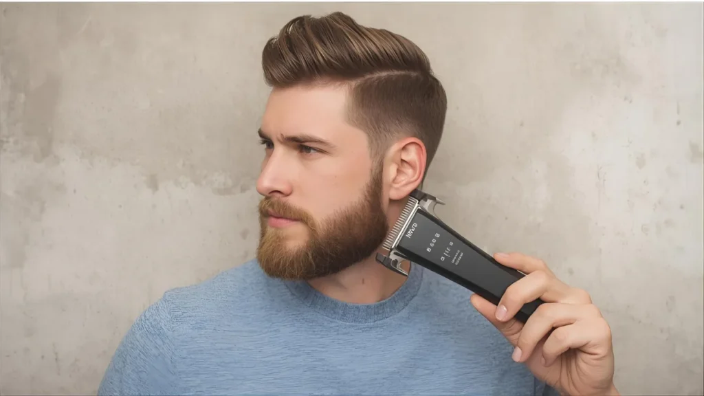 A low taper fade with beard is a haircut that gradually fades the hair