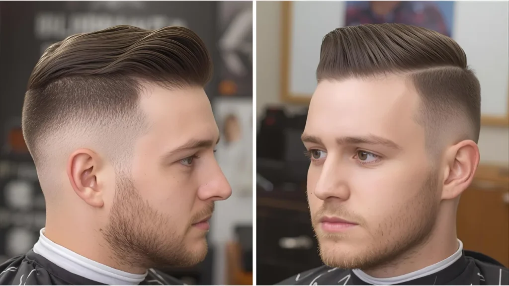 Use clippers to gradually taper around the sideburns and neckline.