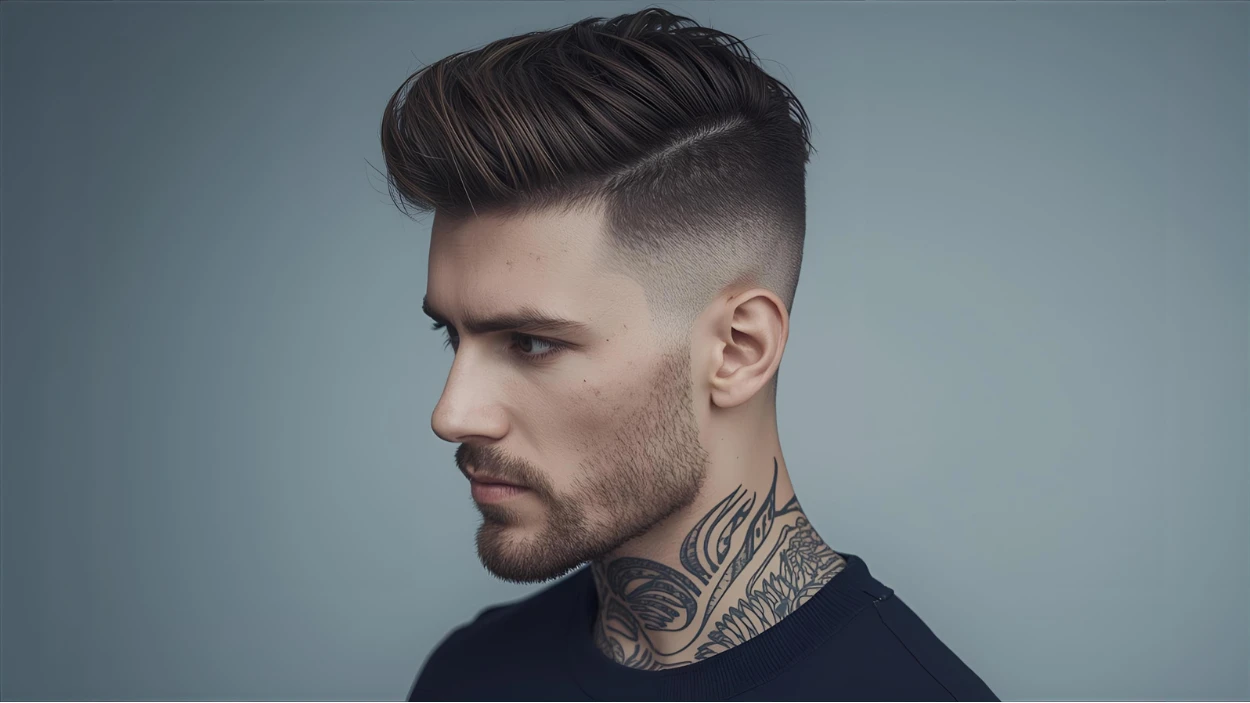 Low Taper Fade with Straight Hair — Sleek & Minimal Styles