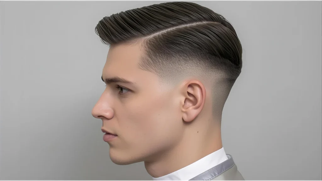 Classic Low Taper Fade with Straight Hair